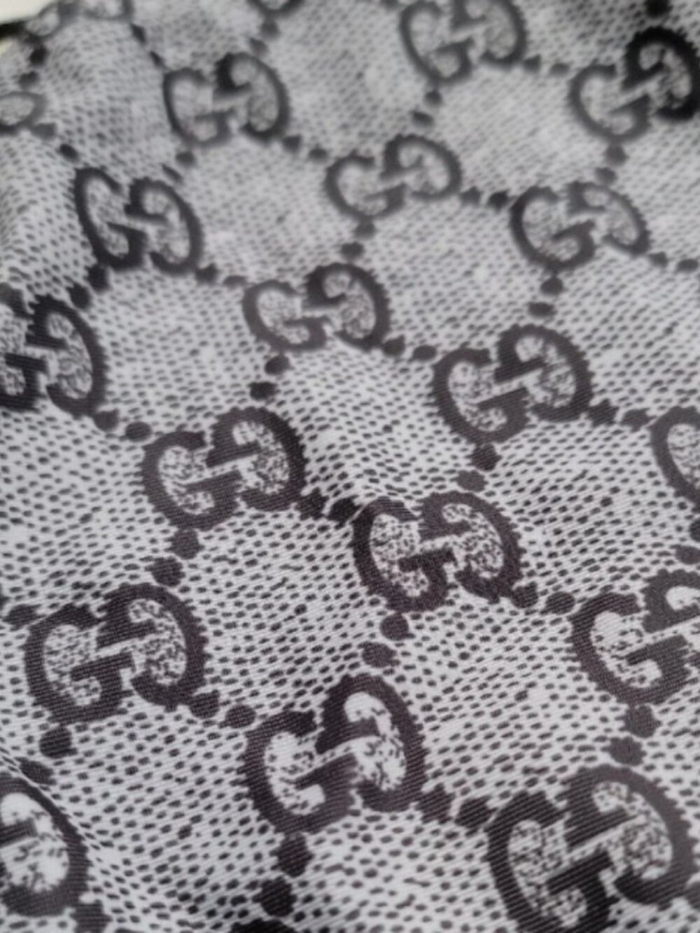 GUCCI Grey GG Monogram Asymmetric Cutout One Piece Swimsuit - Picture 3 of 4
